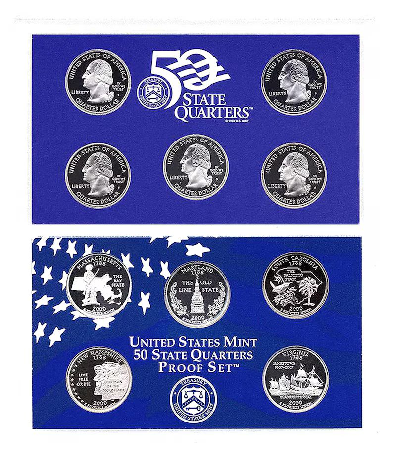 2000-year-proof-state-quarters-coin-set