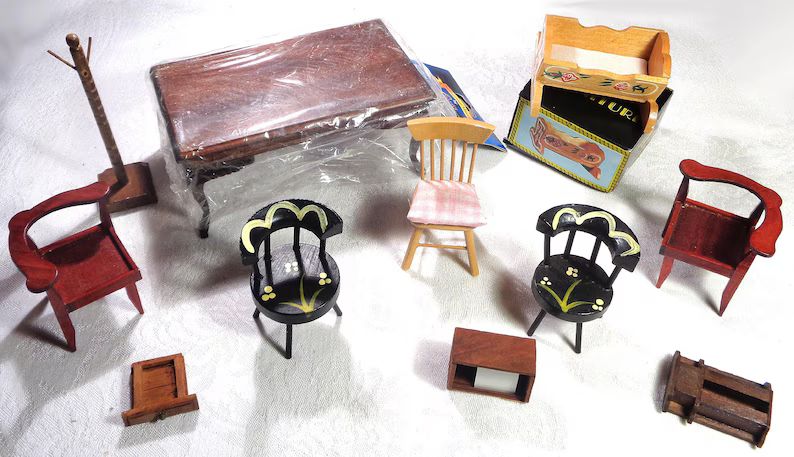 dollhouse-misc-wood-furniture-lot-3-good