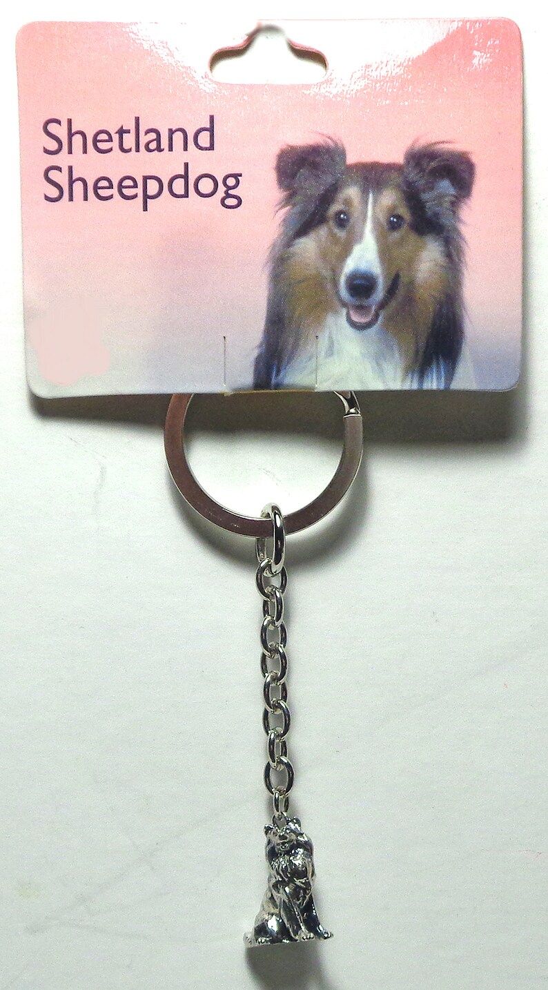 miniature-shetland-sheepdog-dog-keychain