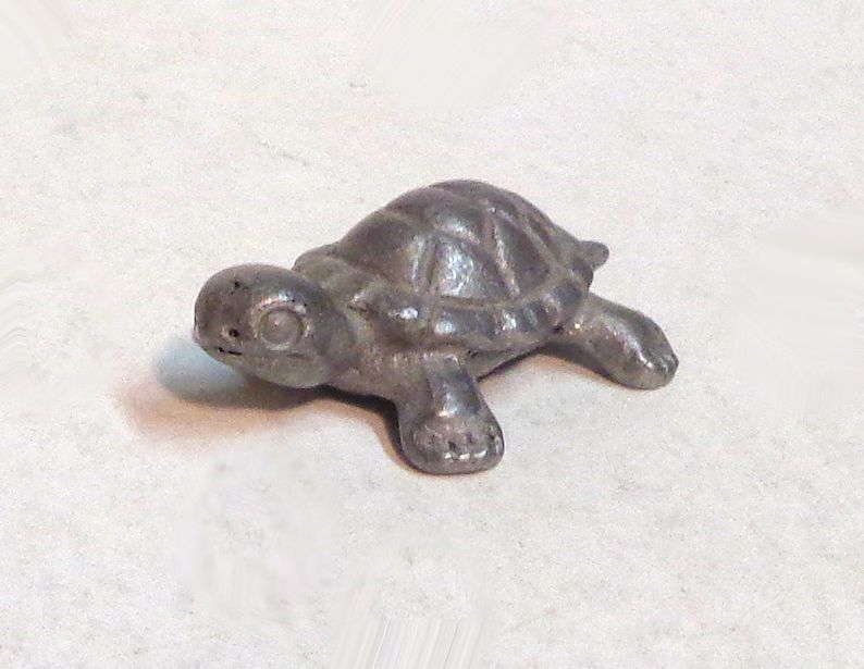vintage-miniature-pewter-turtle-approx-1
