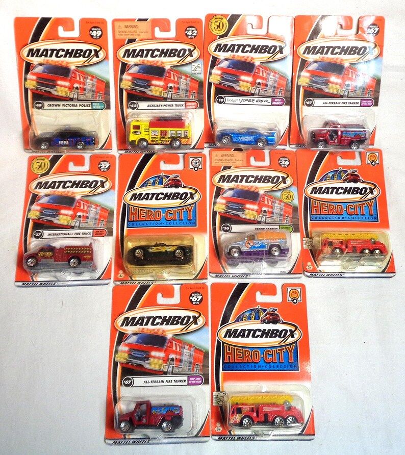 lot-of-10-modern-matchbox-cars-trucks