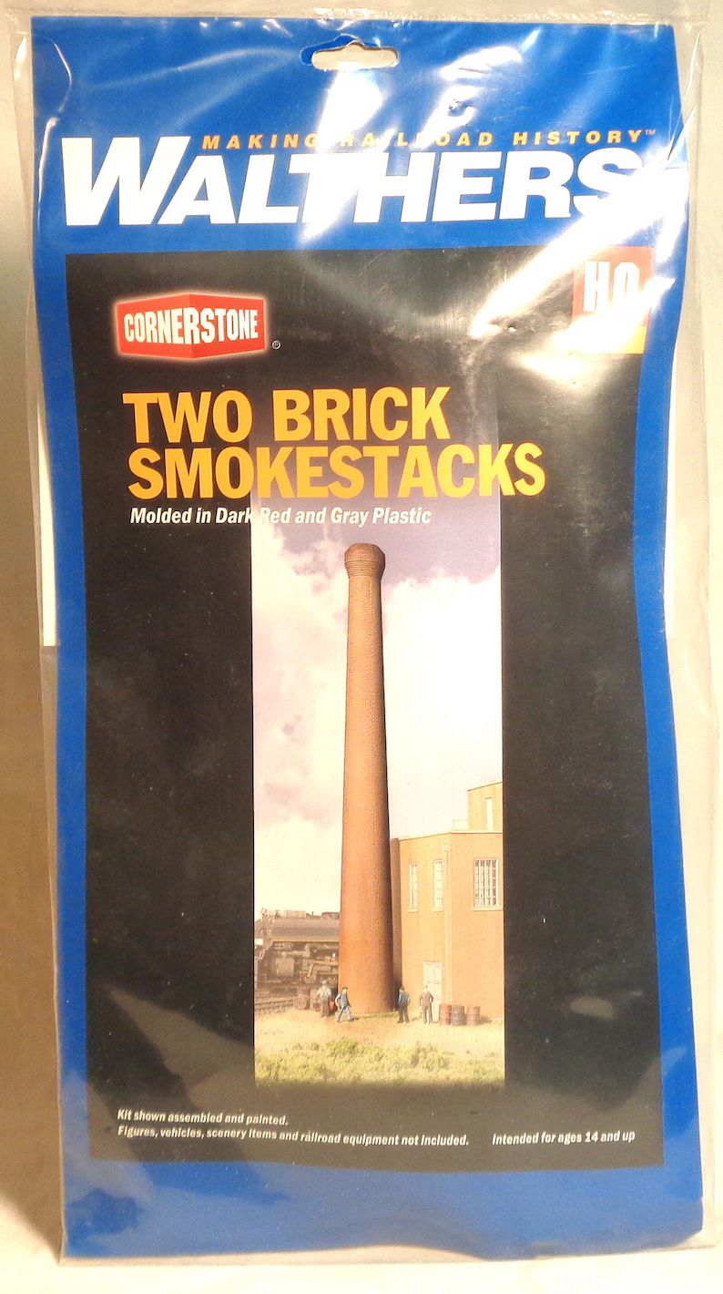 ho-scale-walthers-two-brick-smoke-stacks