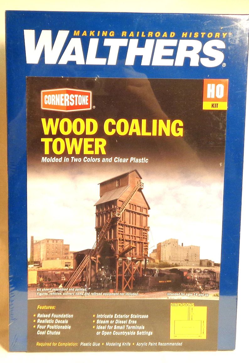 ho-scale-walthers-wood-coaling-tower-kit