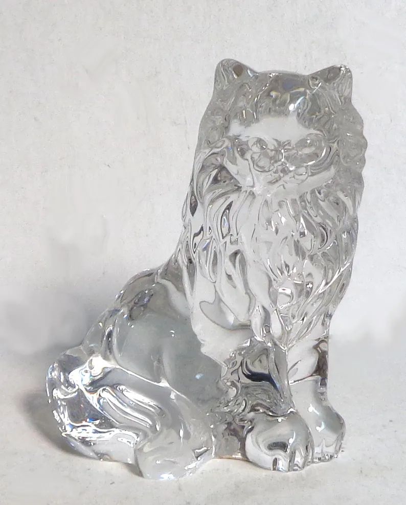 lenox-clear-crystal-furry-cat-in-sitting