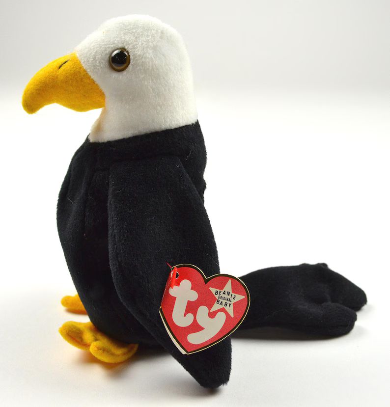 ty-beanie-babies-baldy-eagle-excellent