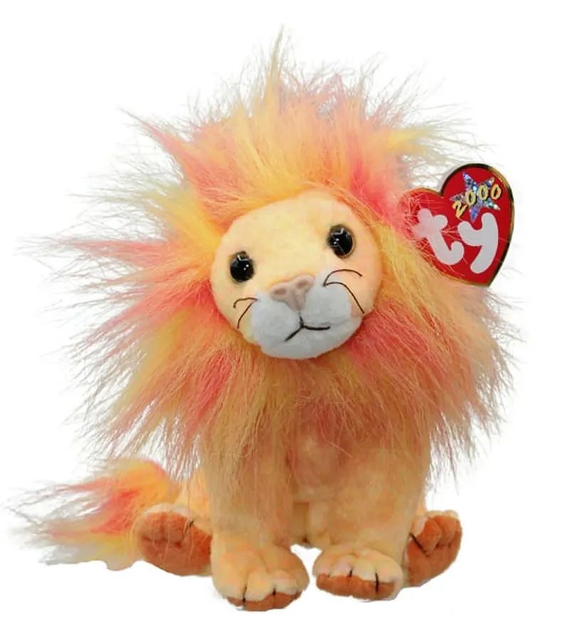ty-beanie-babies-bushy-lion-excellent