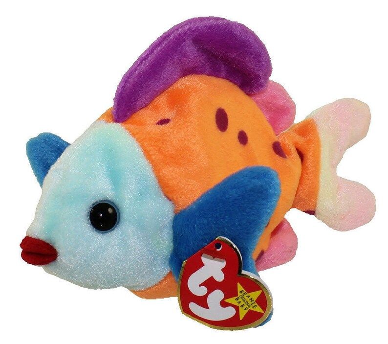 ty-beanie-babies-lips-fish-excellent