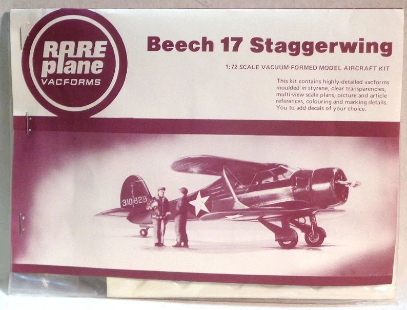 172-model-aircraft-vacuform-complete-kit-beech