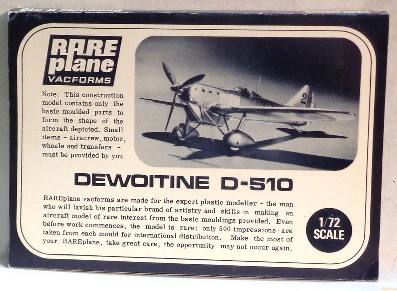172-model-aircraft-vacuform-complete-kit-dewoitine