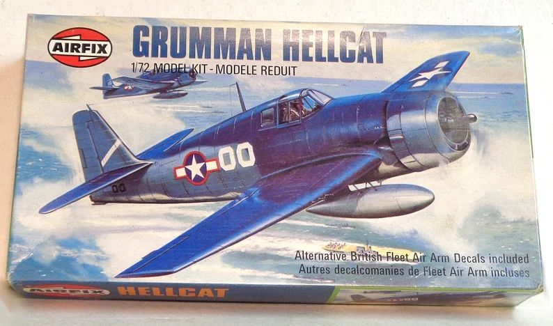 172-scale-airfix-vintage-model-airplane-hellcat