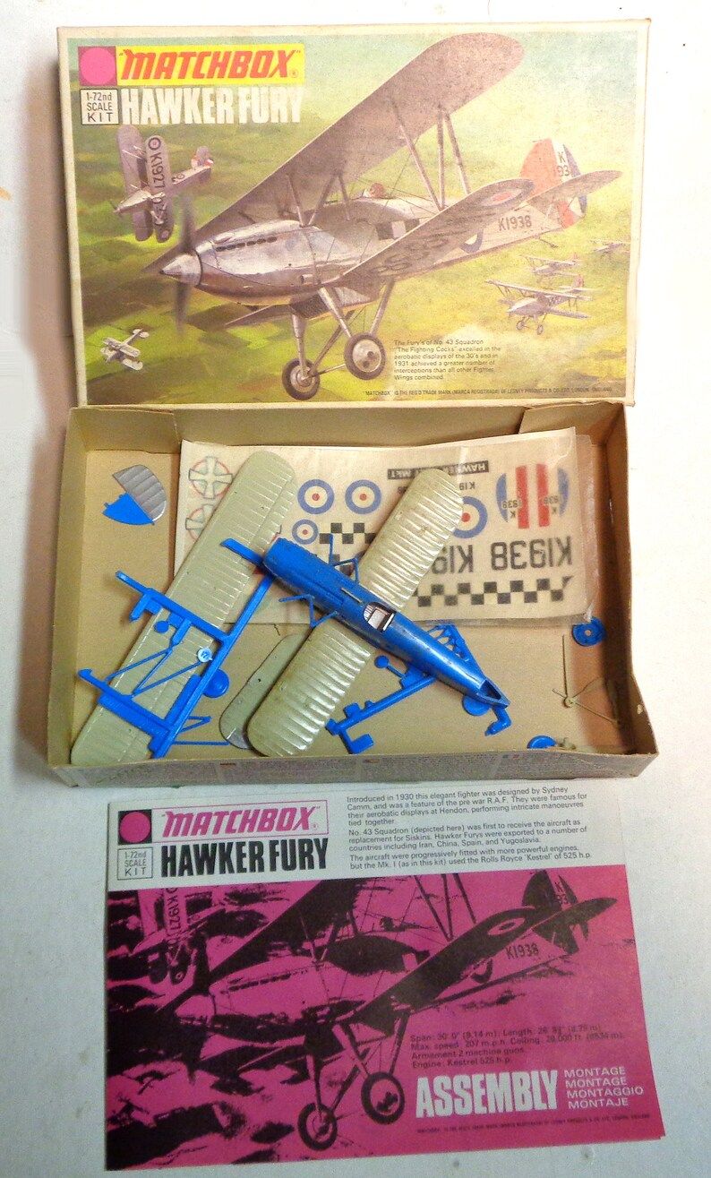 172-scale-matchbox-model-kit-hawker-fury