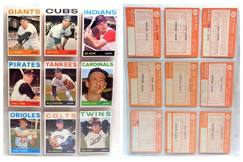 1964-topps-baseball-cards-lot-of-9-ser7