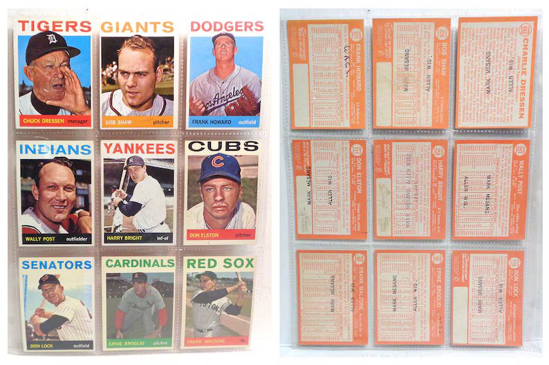 1964-topps-baseball-cards-lot-of-9-set8