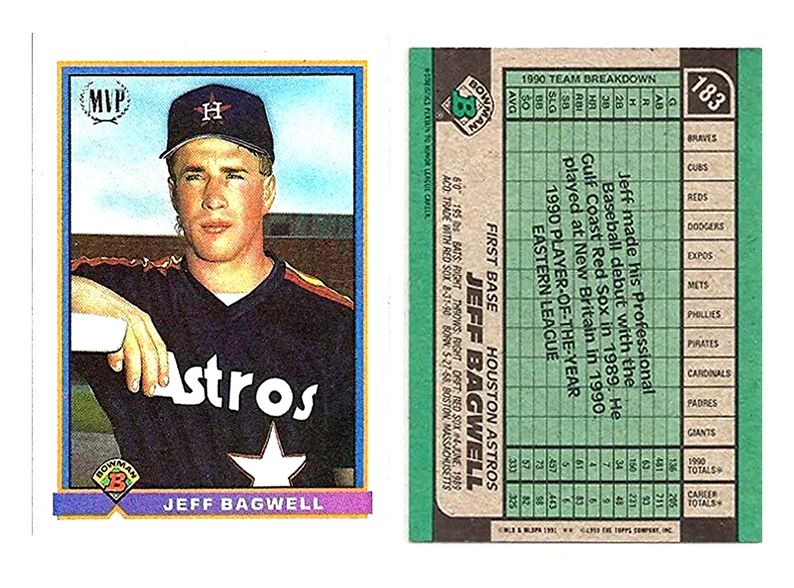 jeff-bagwell-1991-bowman-rookie-card