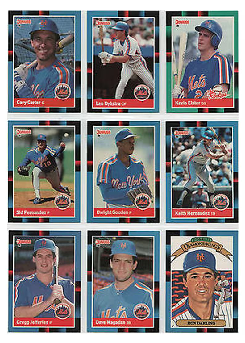 vintage-1988-donruss-mets-baseball-team
